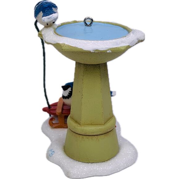 Hallmark BATHING BLUE JAYS‎ Keepsake Ornament #5 Marjolein's Garden Series 2018 - Picture 3 of 11